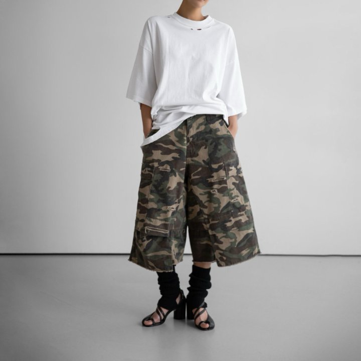 Paper Moon - Korean Women Fashion - #momslook - Vintage Cut-Off Bermuda Pants - 6