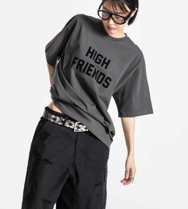 Paper Moon - Korean Women Fashion - #momslook - High Friends Print Tee