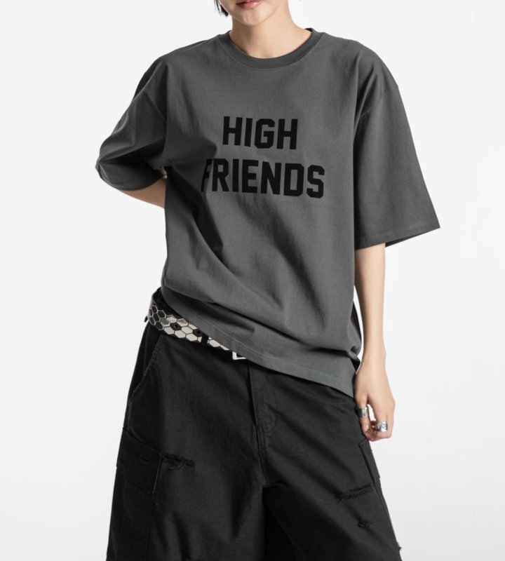 Paper Moon - Korean Women Fashion - #momslook - High Friends Print Tee - 3