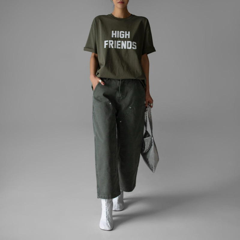 Paper Moon - Korean Women Fashion - #momslook - High Friends Print Tee - 6
