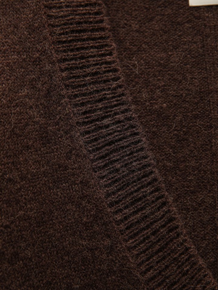 Paper Moon - Korean Women Fashion - #momslook - Alpaca Wool Deep V-Neck Knit Top - 9