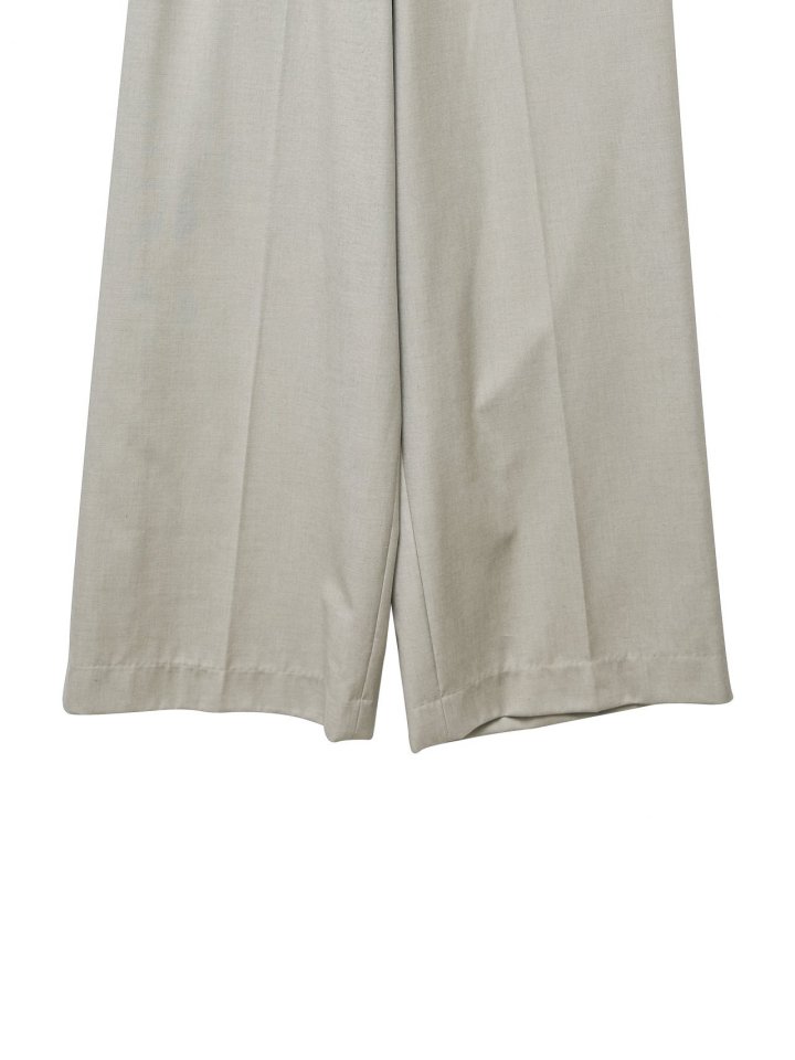 Paper Moon - Korean Women Fashion - #momslook - Asymmetry Pin Tuck Wide Maxi Trousers - 12