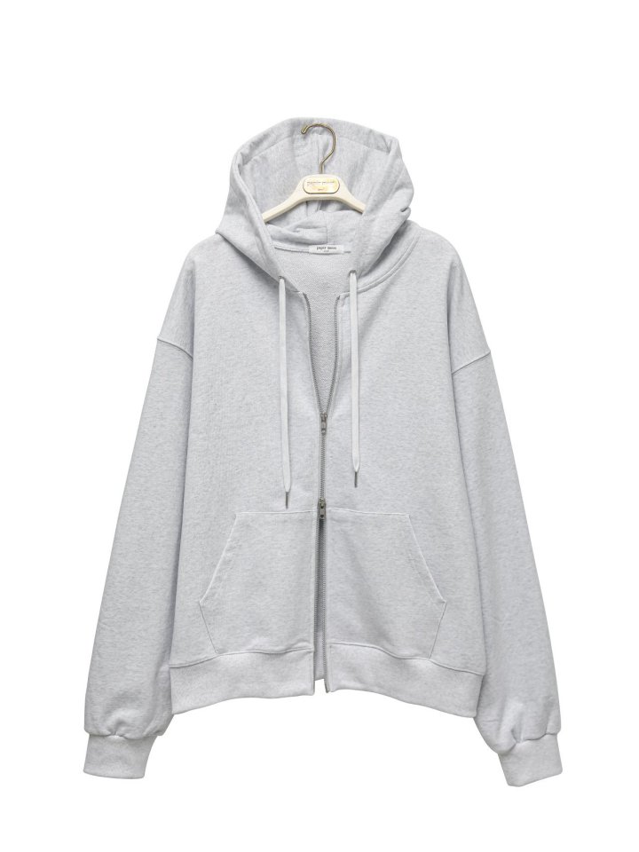 Paper Moon - Korean Women Fashion - #momslook - Classic Oversized Two Way Zipped Up Hoodie - 8