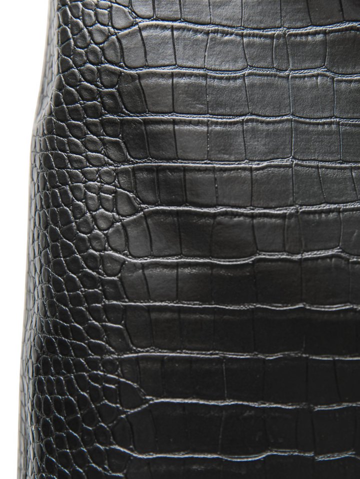 Paper Moon - Korean Women Fashion - #momslook - Crocodile Pattern Mini Skirt - 10