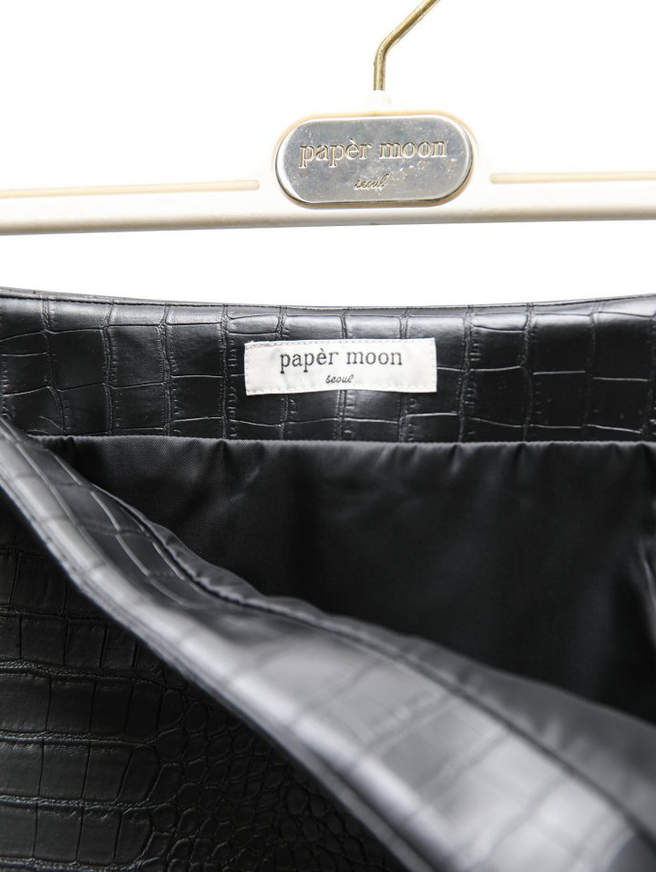 Paper Moon - Korean Women Fashion - #momslook - Crocodile Pattern Mini Skirt - 12