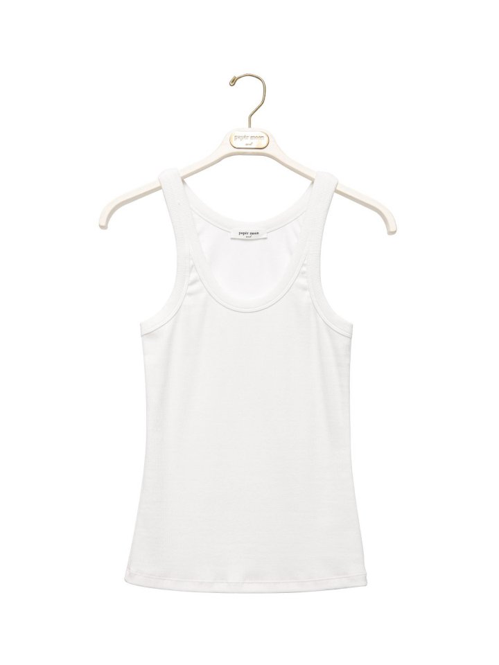 Paper Moon - Korean Women Fashion - #momslook - Sleeveless Rib Jersey Tank Top - 3