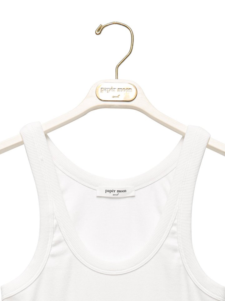 Paper Moon - Korean Women Fashion - #momslook - Sleeveless Rib Jersey Tank Top - 5
