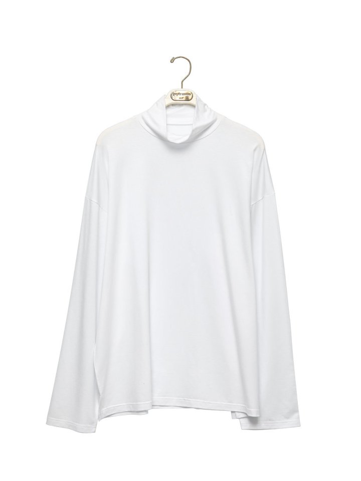 Paper Moon - Korean Women Fashion - #momslook - Classic Loose Fit Tencel Half Neck Top - 5