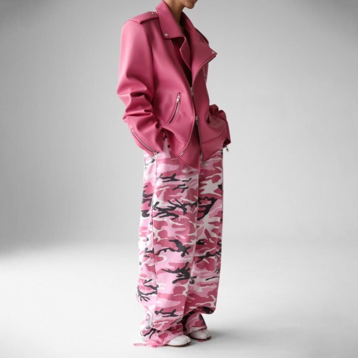 Paper Moon - Korean Women Fashion - #momslook - Camouflage Cotton Banded Maxi Wide Trousers - 2