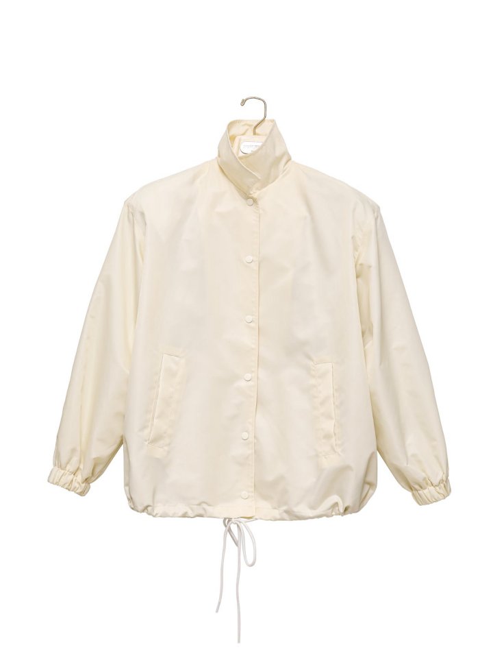 Paper Moon - Korean Women Fashion - #pursuepretty - Oversized Padded Shoulder Snap Button Jacket - 8
