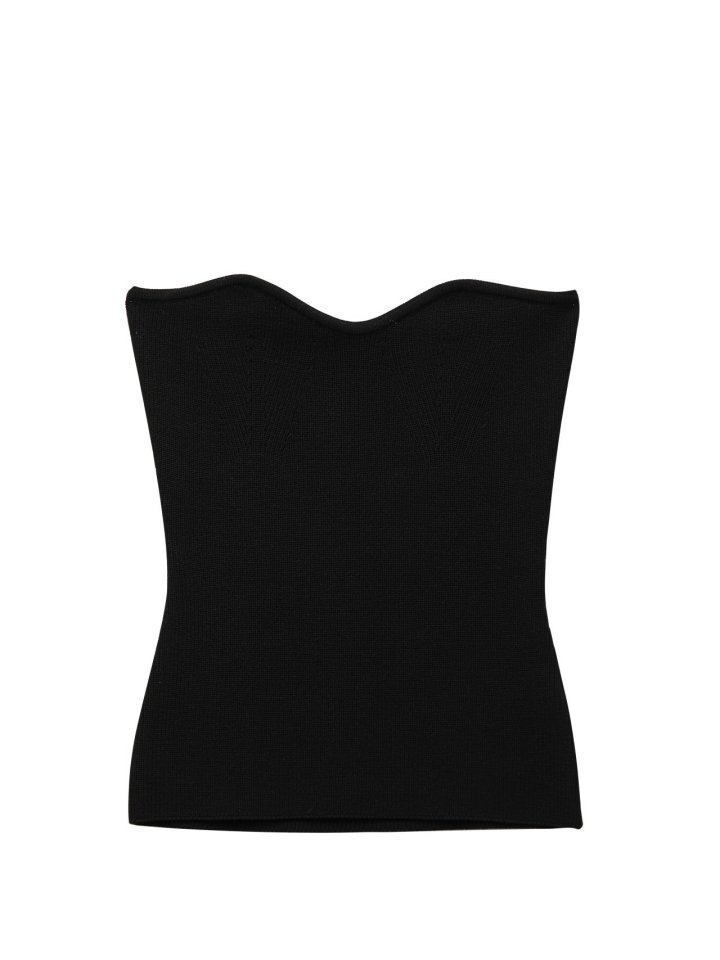 Paper Moon - Korean Women Fashion - #restrostyle - Volume Bust Tube Knit Top - 3