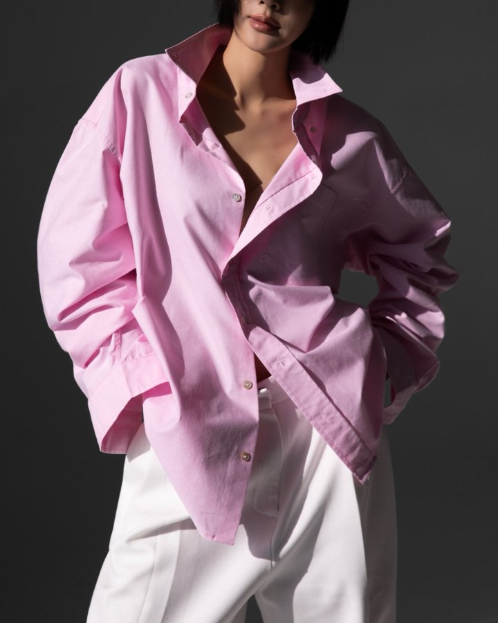 Paper Moon - Korean Women Fashion - #romanticstyle - Classic Oxford Cotton Button Down Shirt