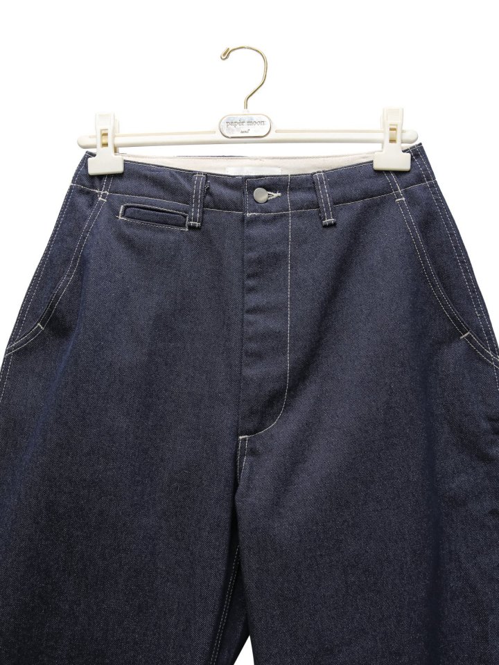 Paper Moon - Korean Women Fashion - #shopsmall - Stitched Detail Wide Baggy Denim Pants - 7