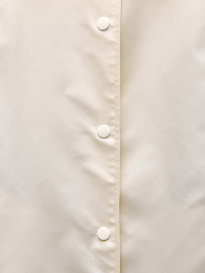 Paper Moon - Korean Women Fashion - #shopsmall - Oversized Padded Shoulder Snap Button Jacket - 11