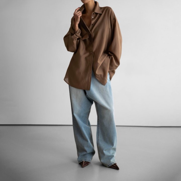 Paper Moon - Korean Women Fashion - #shopsmall - Sheer Silky Classic Button Down Shirt - 3