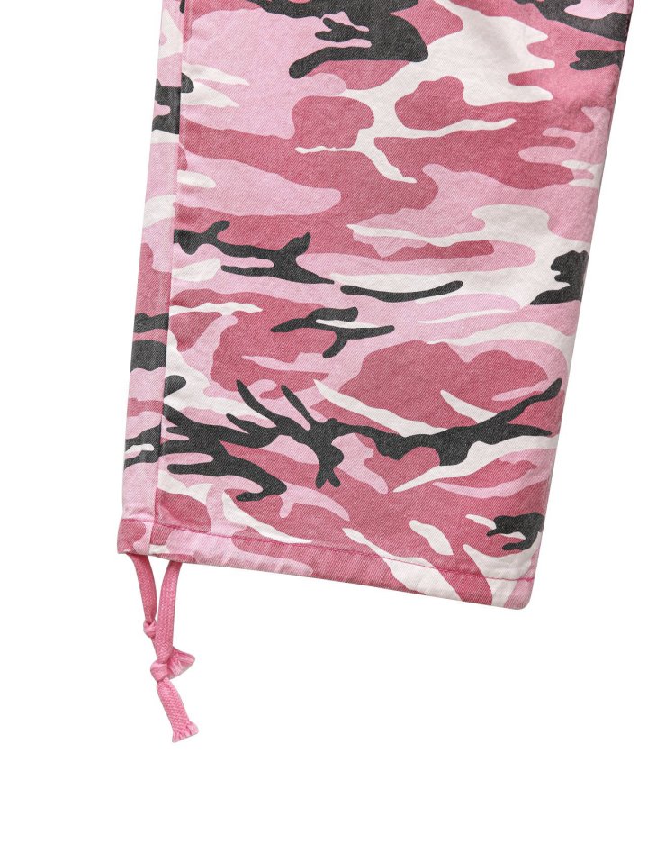 Paper Moon - Korean Women Fashion - #shopsmall - Camouflage Cotton Banded Maxi Wide Trousers - 11