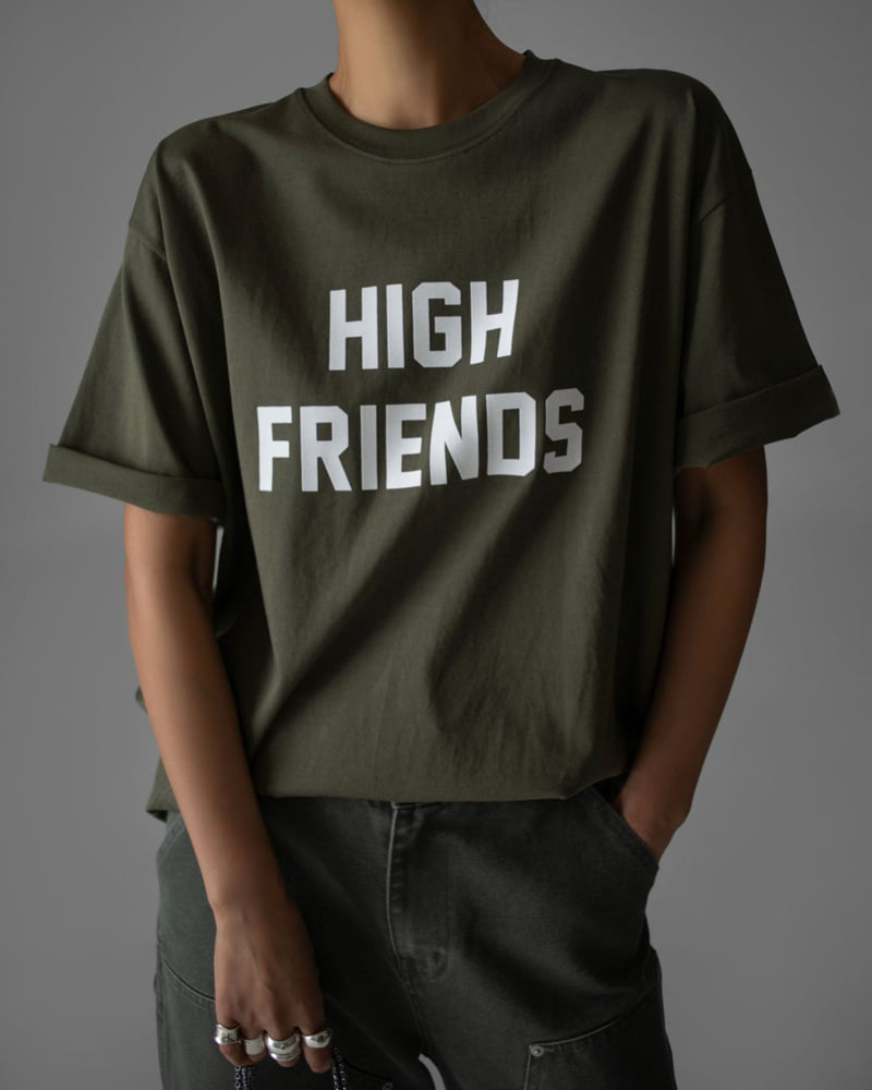 Paper Moon - Korean Women Fashion - #vintageinspired - High Friends Print Tee - 9