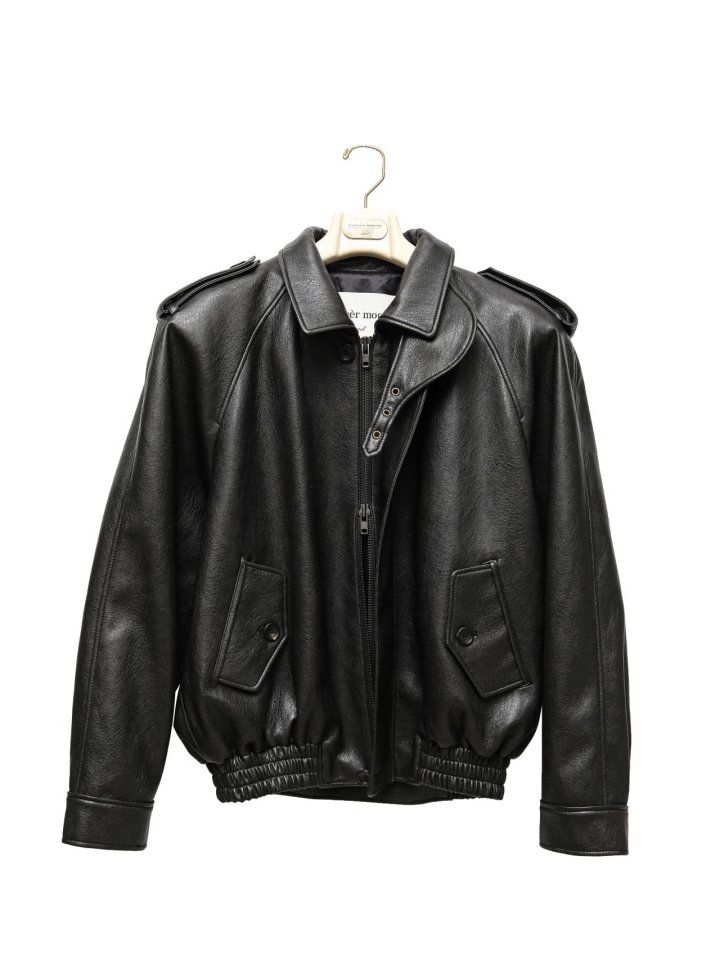 Paper Moon - Korean Women Fashion - #vintagekidsstyle - Oversized Vegan Button Up Bomber Jacket - 12