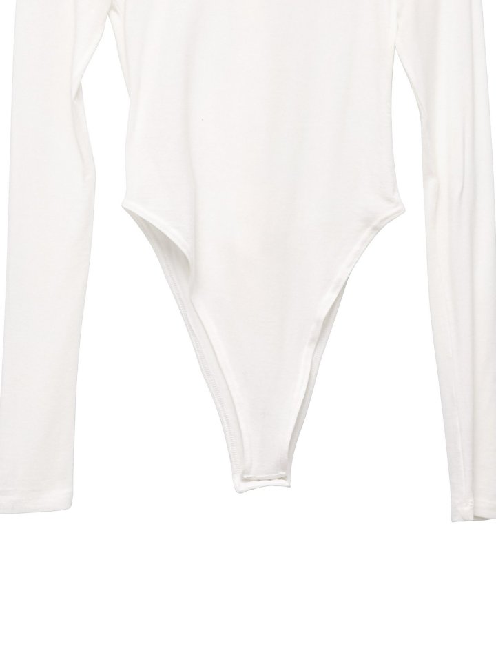 Paper Moon - Korean Women Fashion - #womensfashion - Ring Snap Button Detail Bodysuit - 12