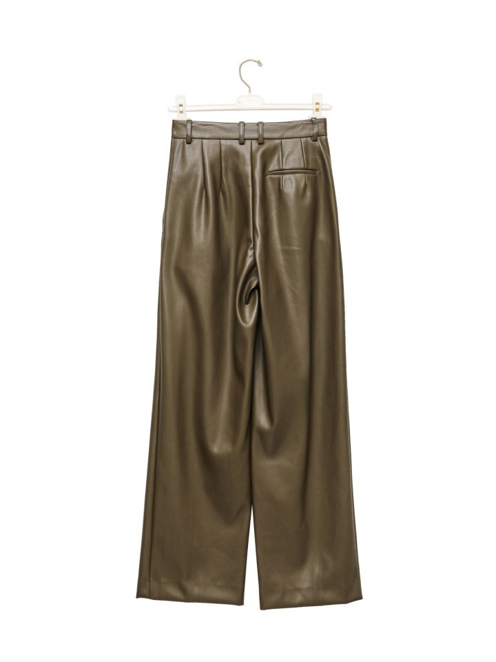 Paper Moon - Korean Women Fashion - #womensfashion - Low Waisted Double Pleats Wide Trousers - 9