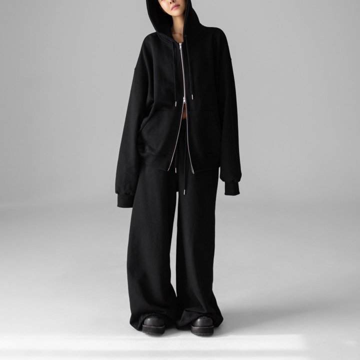 Paper Moon - Korean Women Fashion - #womensfashion - Classic Oversized Fit Two Way Sweat Pants - 10