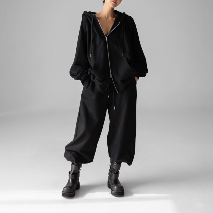 Paper Moon - Korean Women Fashion - #womensfashion - Classic Oversized Fit Two Way Sweat Pants - 8