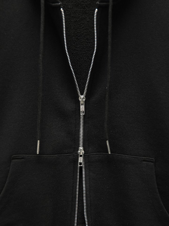 Paper Moon - Korean Women Fashion - #womensfashion - Classic Slim Fit Two Way Zipped Up Hoodie - 9