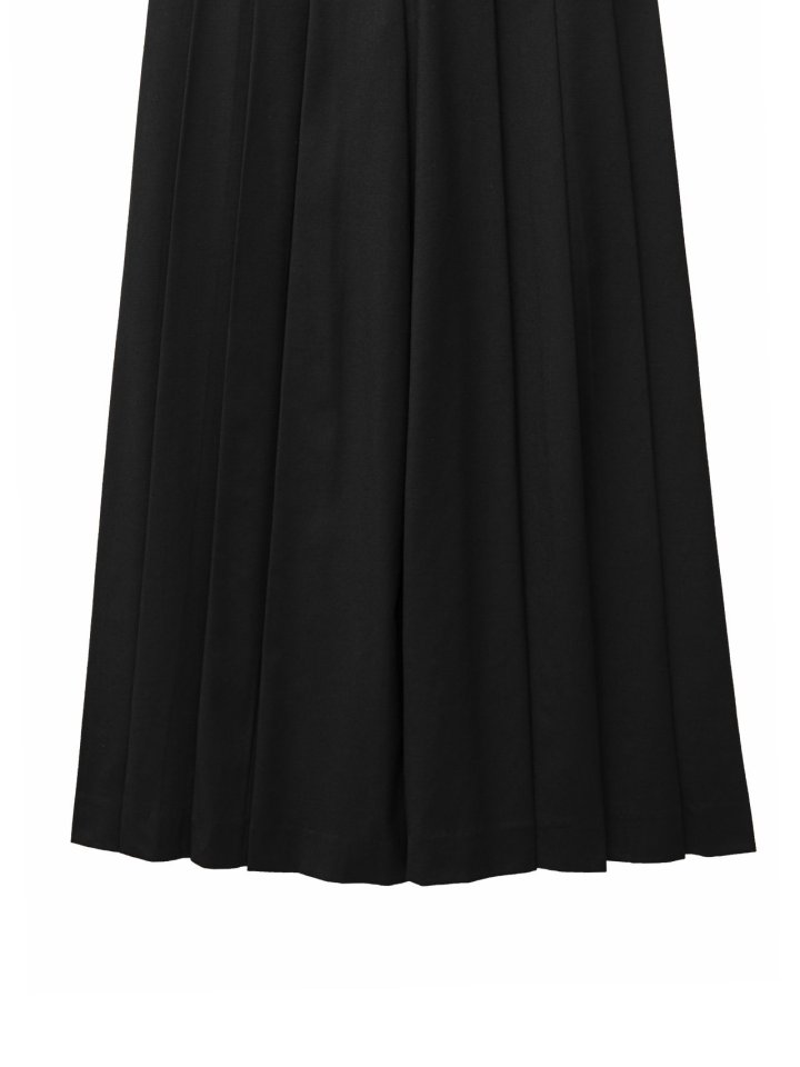 Paper Moon - Korean Women Fashion - #womensfashion - Pleated Detail Wool Wide Trousers - 12