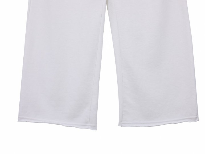 Paper Moon - Korean Women Fashion - #womensfashion - Cutted Detail Wide Sweat Trousers - 10