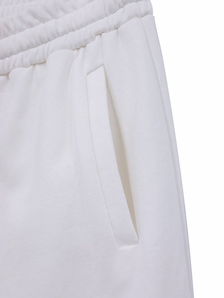 Paper Moon - Korean Women Fashion - #womensfashion - Cutted Detail Wide Sweat Trousers - 8