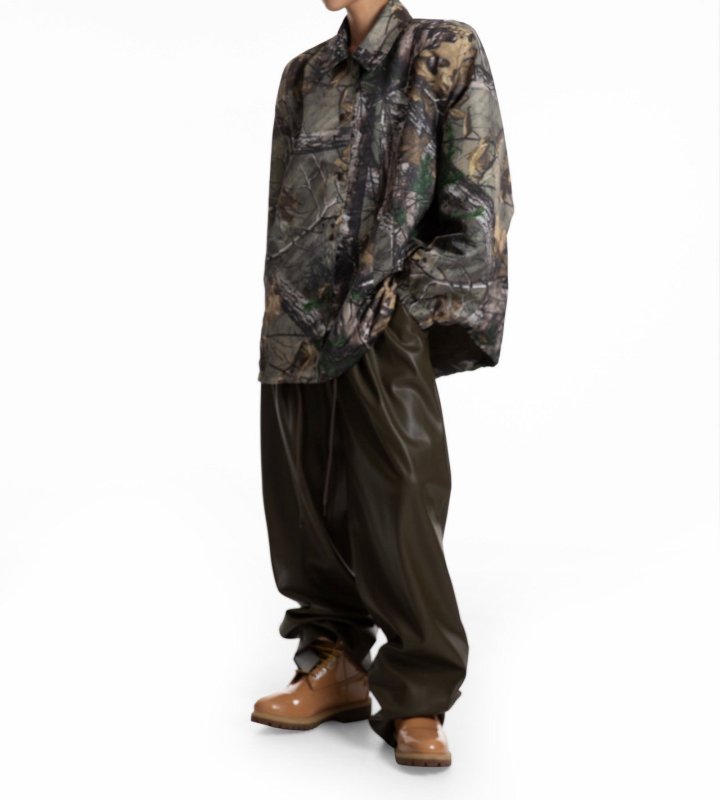 Paper Moon - Korean Women Fashion - #womensfashion - Oversized Padded Shoulder Snap Button Jacket - 12