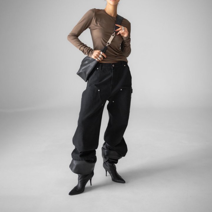 Paper Moon - Korean Women Fashion - #momslook - Classic Slim Fit Tencel Crew Neck Top - 4