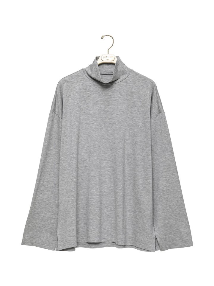 Paper Moon - Korean Women Fashion - #womensfashion - Classic Loose Fit Tencel Half Neck Top - 9