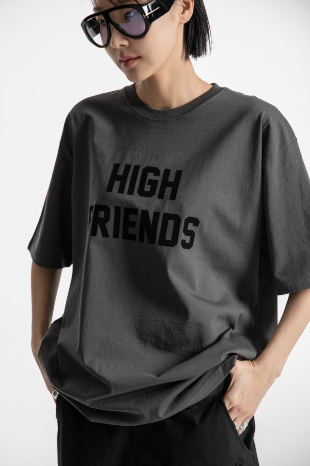 Paper Moon - Korean Women Fashion - #momslook - High Friends Print Tee - 4