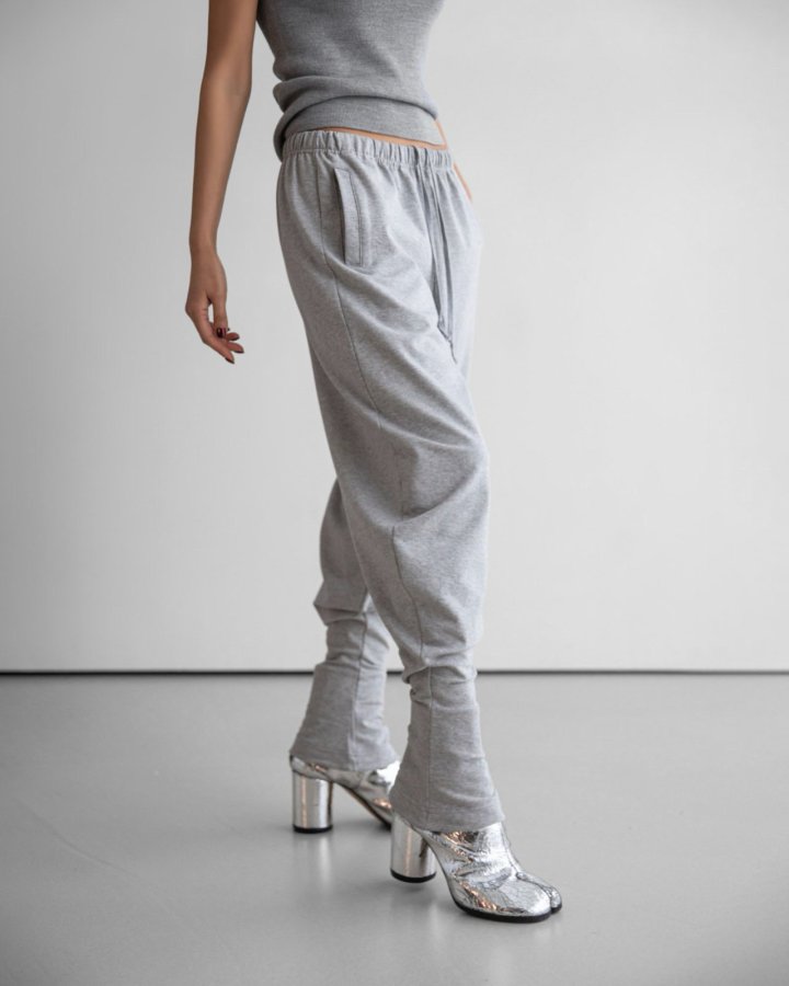 Paper Moon - Korean Women Fashion - #womensfashion - Curved Balloon Leg Jersey Pants