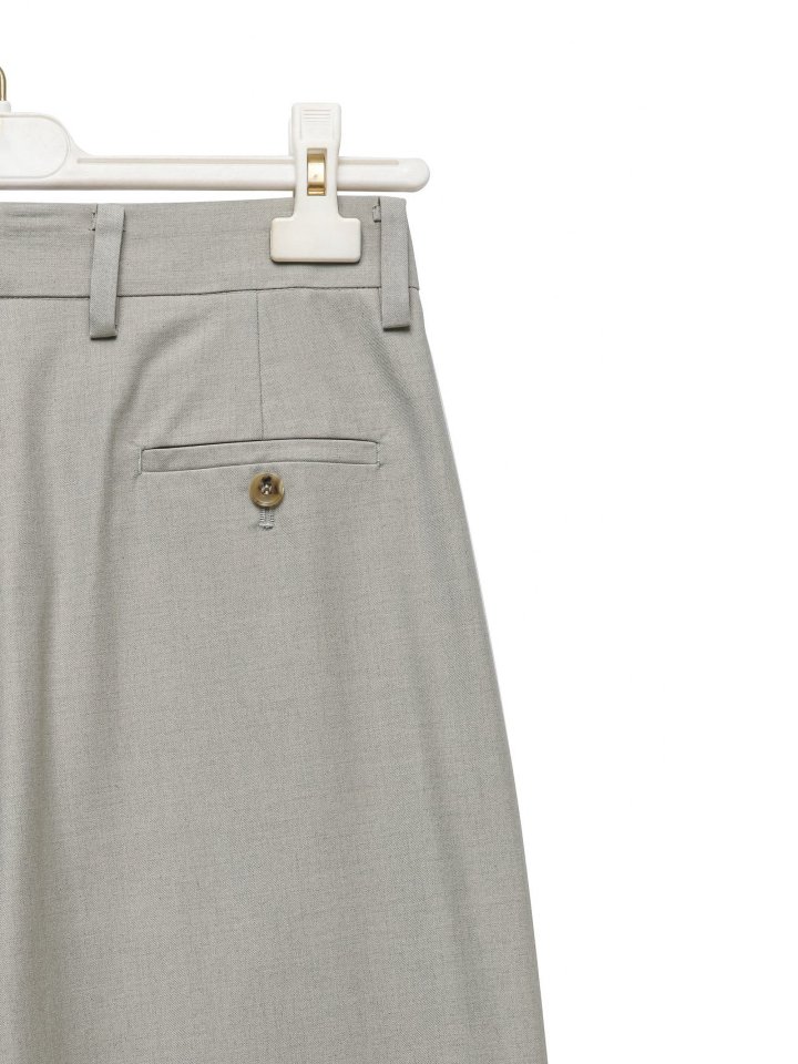 Paper Moon - Korean Women Fashion - #womensfashion - Asymmetry Pin Tuck Wide Maxi Trousers - 11