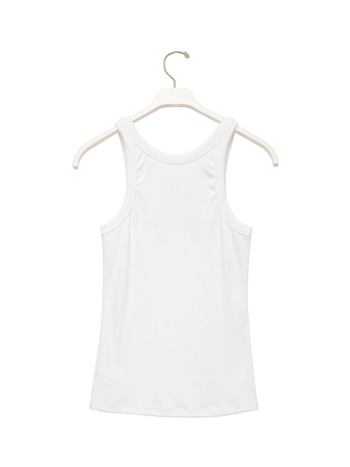 Paper Moon - Korean Women Fashion - #momslook - Sleeveless Rib Jersey Tank Top - 4