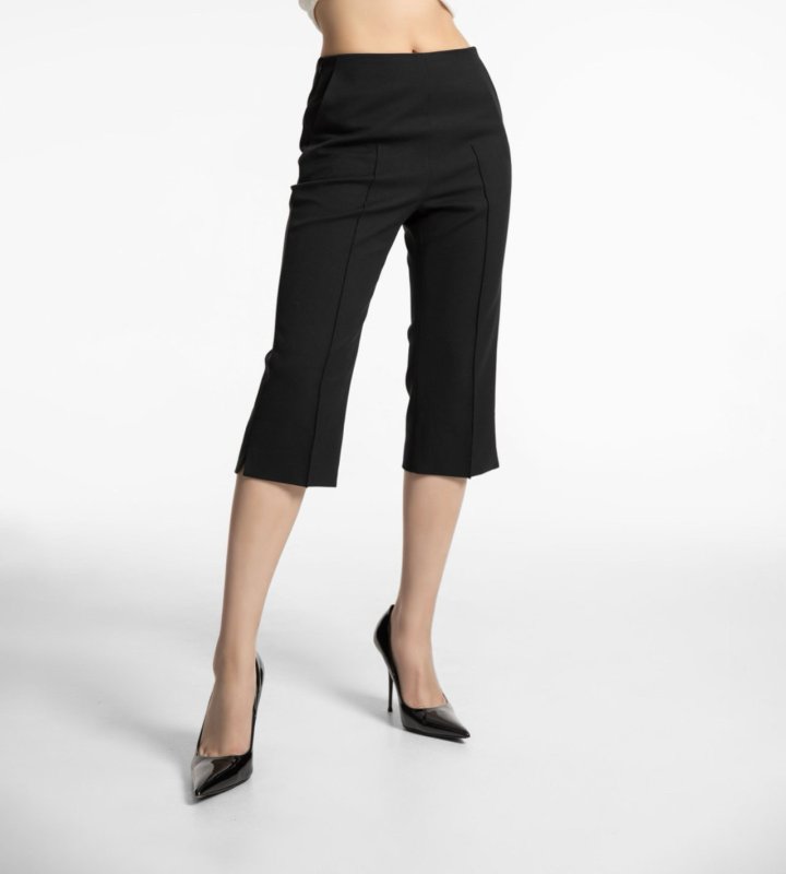Paper Moon - Korean Women Fashion - #womensfashion - Crease Line Slit Midi Pants - 6