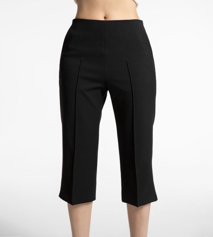 Paper Moon - Korean Women Fashion - #womensfashion - Crease Line Slit Midi Pants - 8