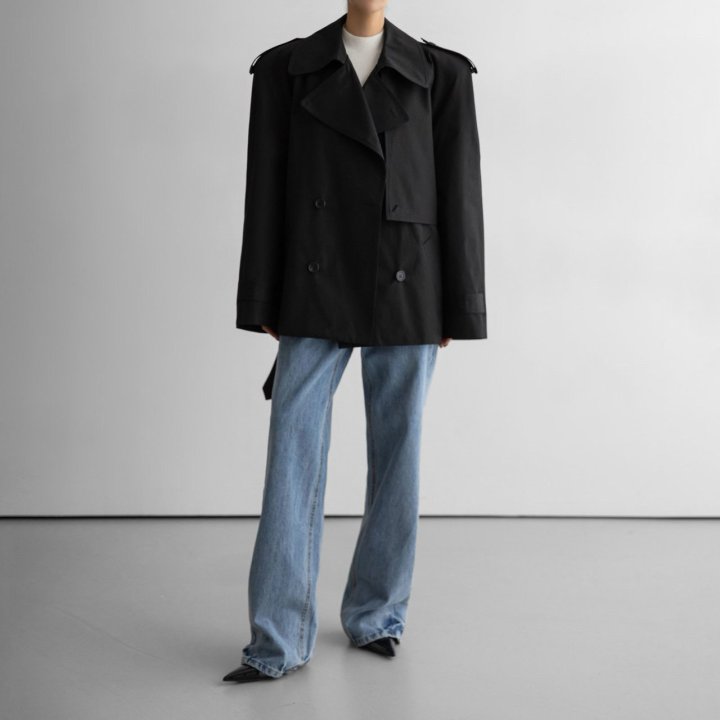 Paper Moon - Korean Women Fashion - #womensfashion - Classic Oversized Half Trench Coat - 3