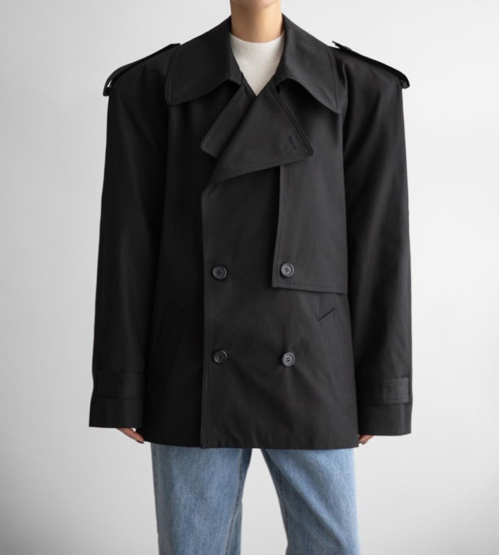 Paper Moon - Korean Women Fashion - #womensfashion - Classic Oversized Half Trench Coat - 5