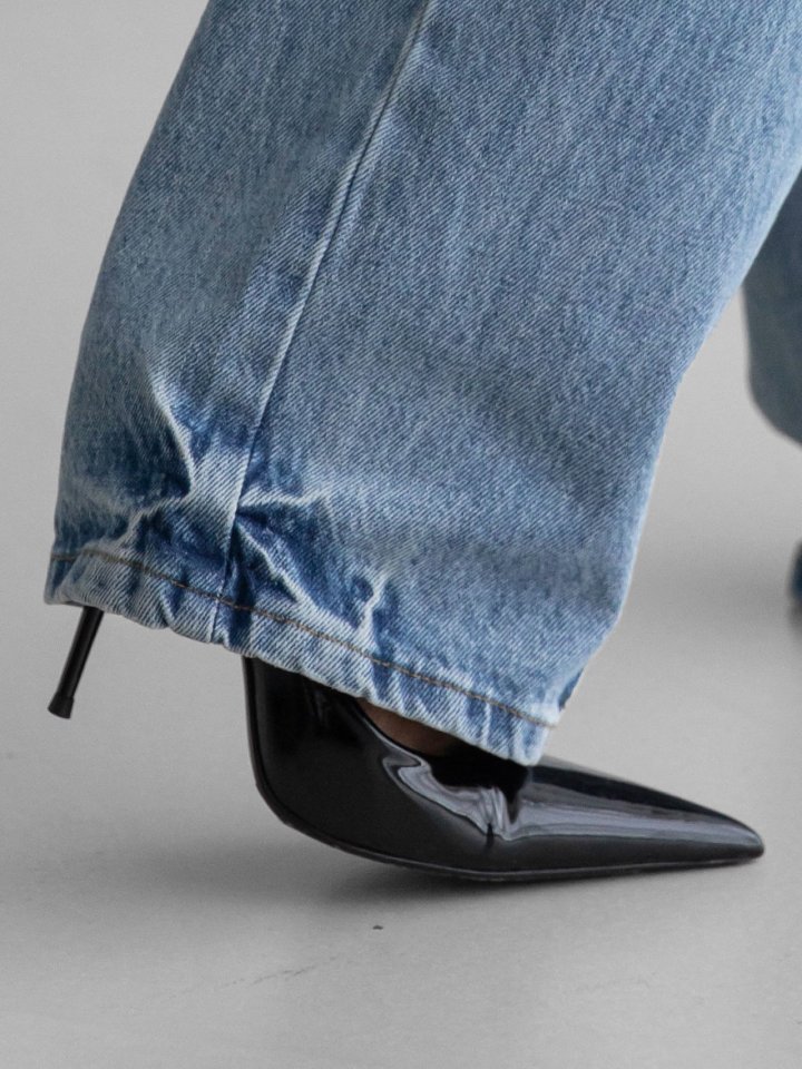 Paper Moon - Korean Women Fashion - #womensfashion - Classic Domingo Detail Straight Denim Pants - 6