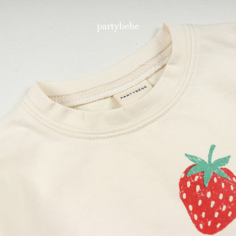 Party Kids - Korean Baby Fashion - #babyboutique - Strawberry Splash Tee - 3