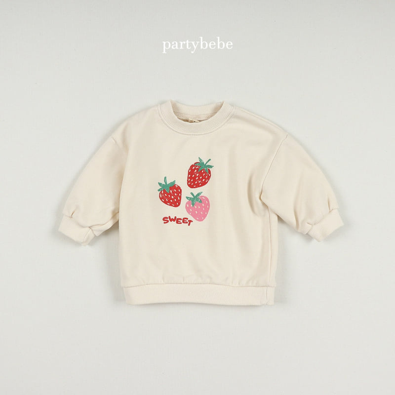 Party Kids - Korean Baby Fashion - #babyboutiqueclothing - Strawberry Sweatshirt - 6