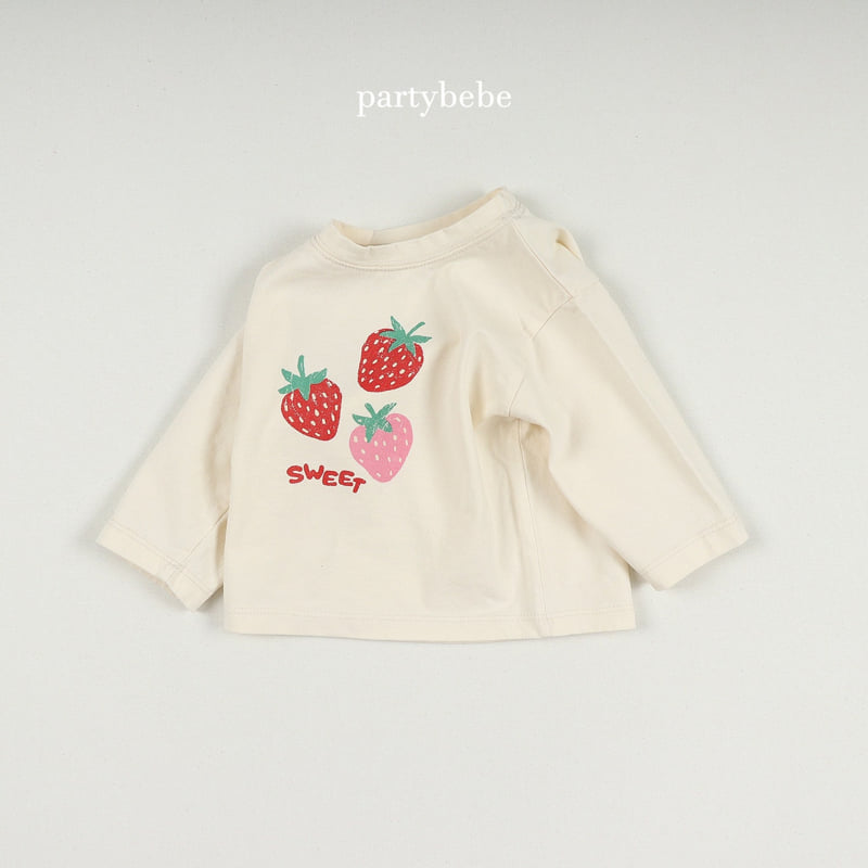 Party Kids - Korean Baby Fashion - #babyboutiqueclothing - Strawberry Splash Tee - 5
