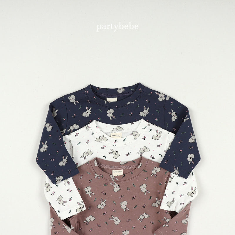 Party Kids - Korean Baby Fashion - #babyboutiqueclothing - Rabbit Tee - 3