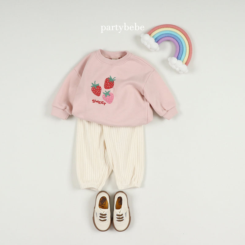 Party Kids - Korean Baby Fashion - #babyclothing - Strawberry Sweatshirt - 7