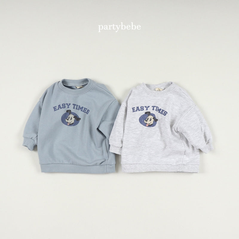 Party Kids - Korean Baby Fashion - #babyfashion - Puppy Sweatshirt