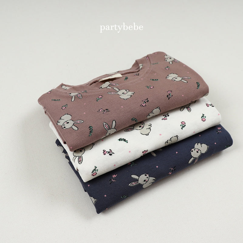 Party Kids - Korean Baby Fashion - #babyfashion - Rabbit Tee - 5