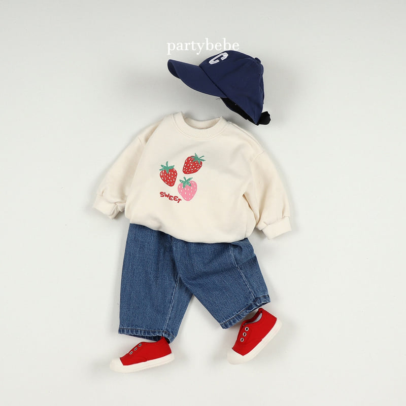 Party Kids - Korean Baby Fashion - #babyfever - Strawberry Sweatshirt - 9